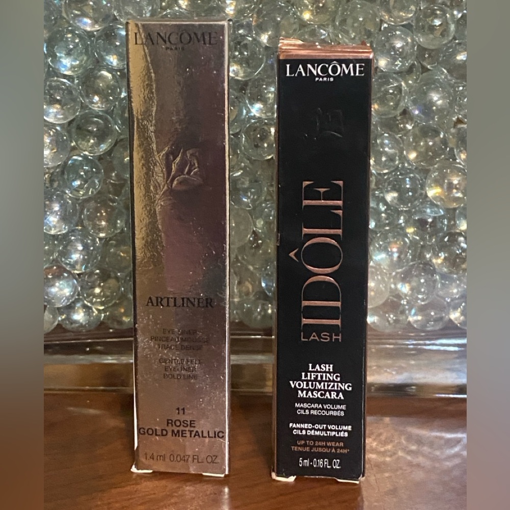 Lancome Artliner Eyeliner Rose Gold Metallic &  Lash Idôle Lash-Lifting Mascara